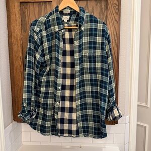 J. Crew Flannel Button Down Shirt